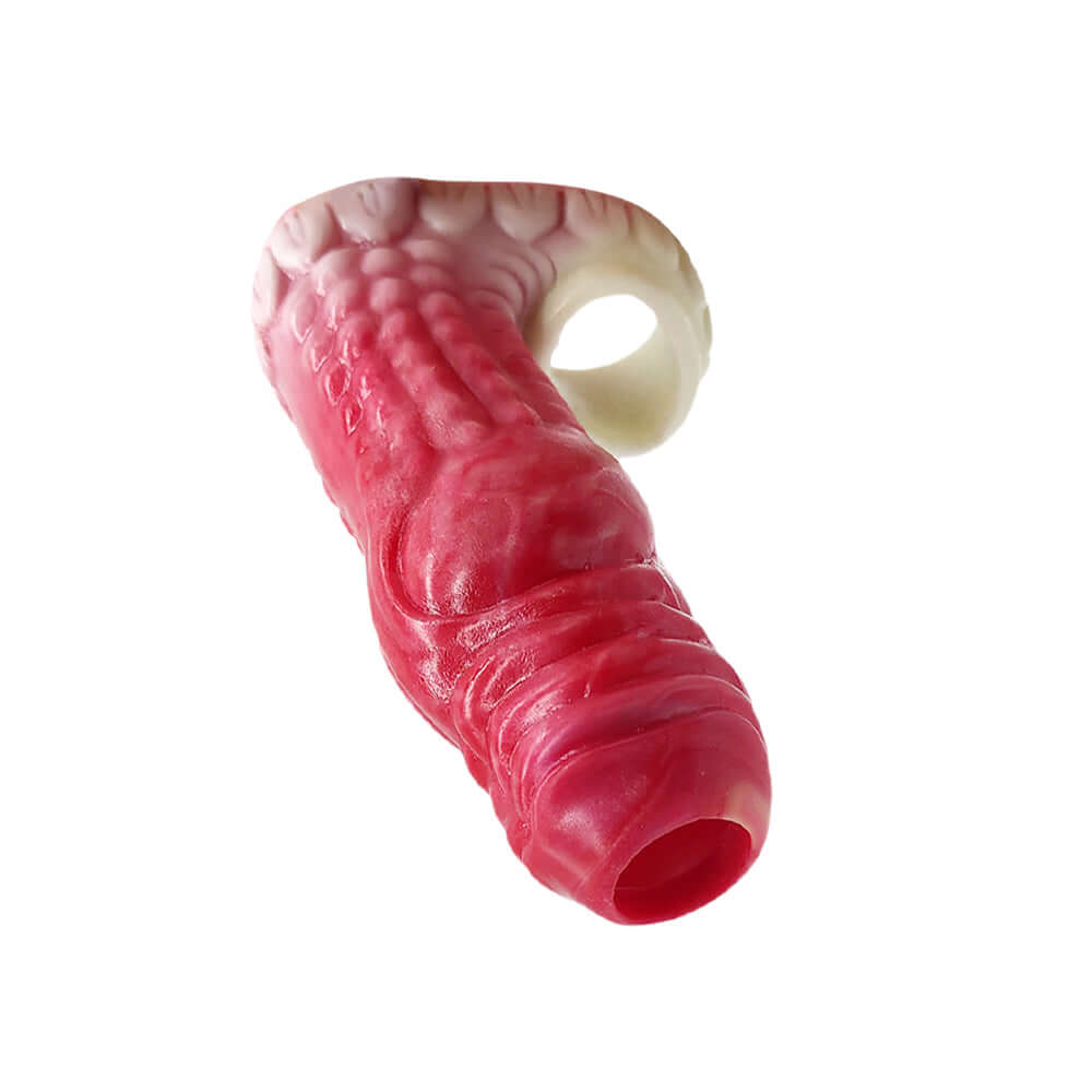 Cum Thru Dragon Slayer Penis Sleeve - Red