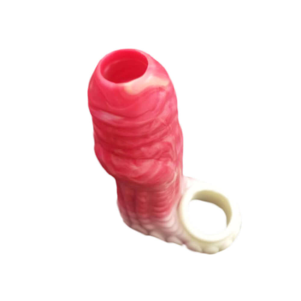 Cum Thru Dragon Slayer Penis Sleeve - Red