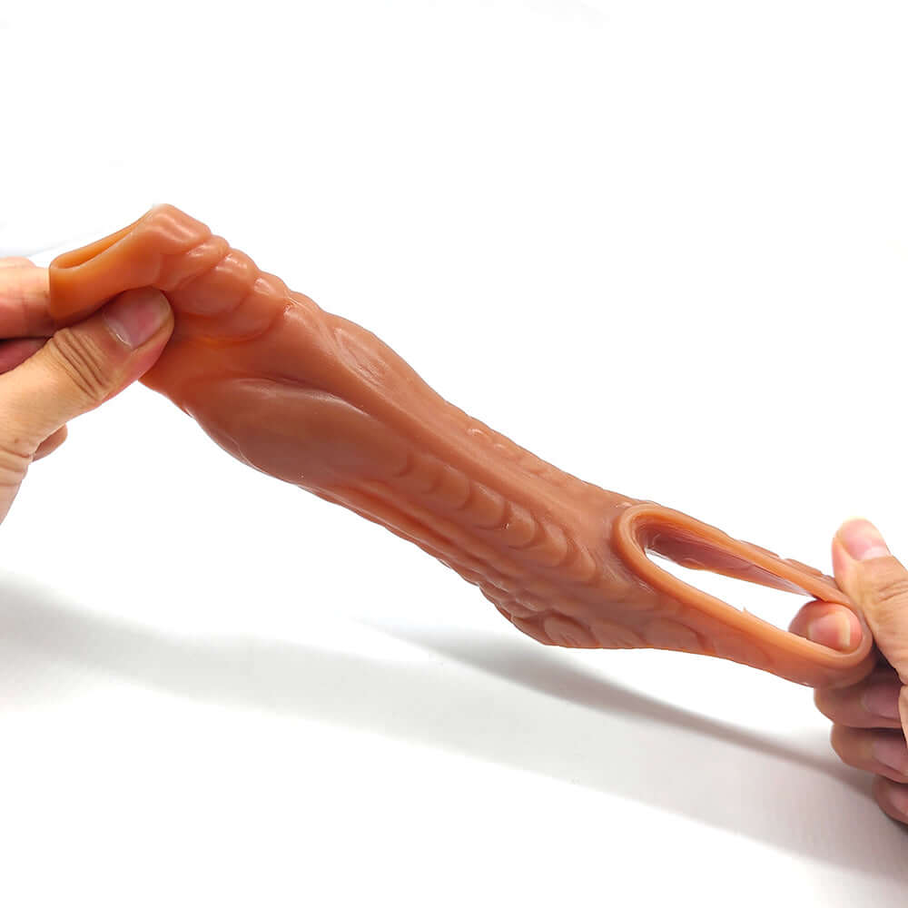 Cum Thru Dragon Slayer Penis Sleeve - Red